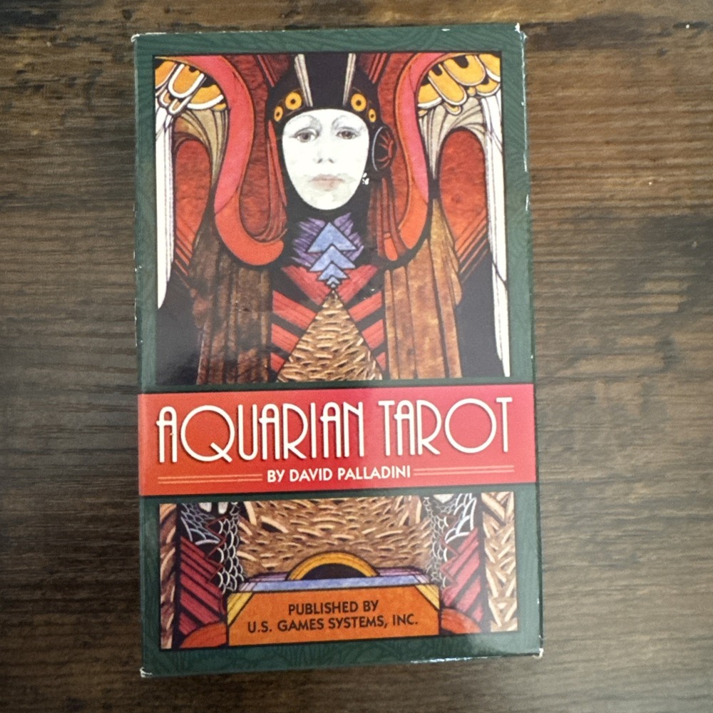 Aquarian Tarot Deck by David Palladini 78 Cards & Instruction Booklet Art Deco